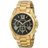 Michael Kors Black Yellow Gold Plated Steel Bradshaw MK5739 Women's Wristwatch 43MM For Women