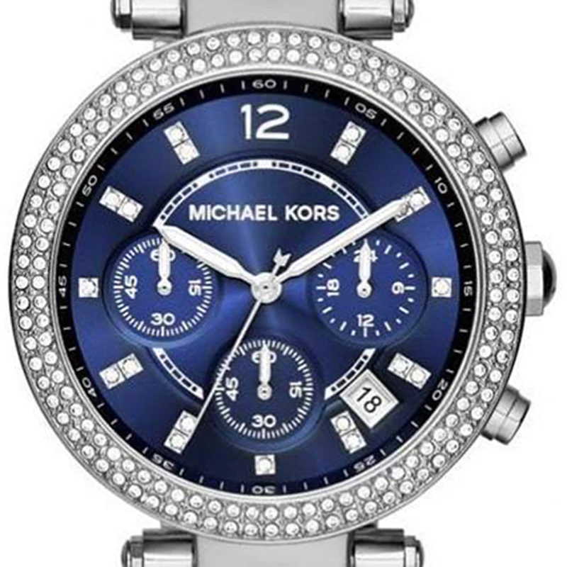 Michael Kors Blue Stainless Steel Parker MK6117 Women's Wristwatch 39MM For Women - Image 2