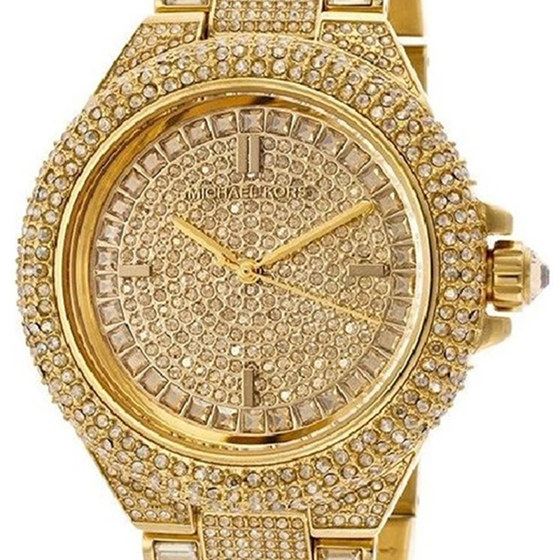Michael Kors Yellow Gold Plated Steel Camille MK5720 Women's Wristwatch 43MM For Women - Image 3