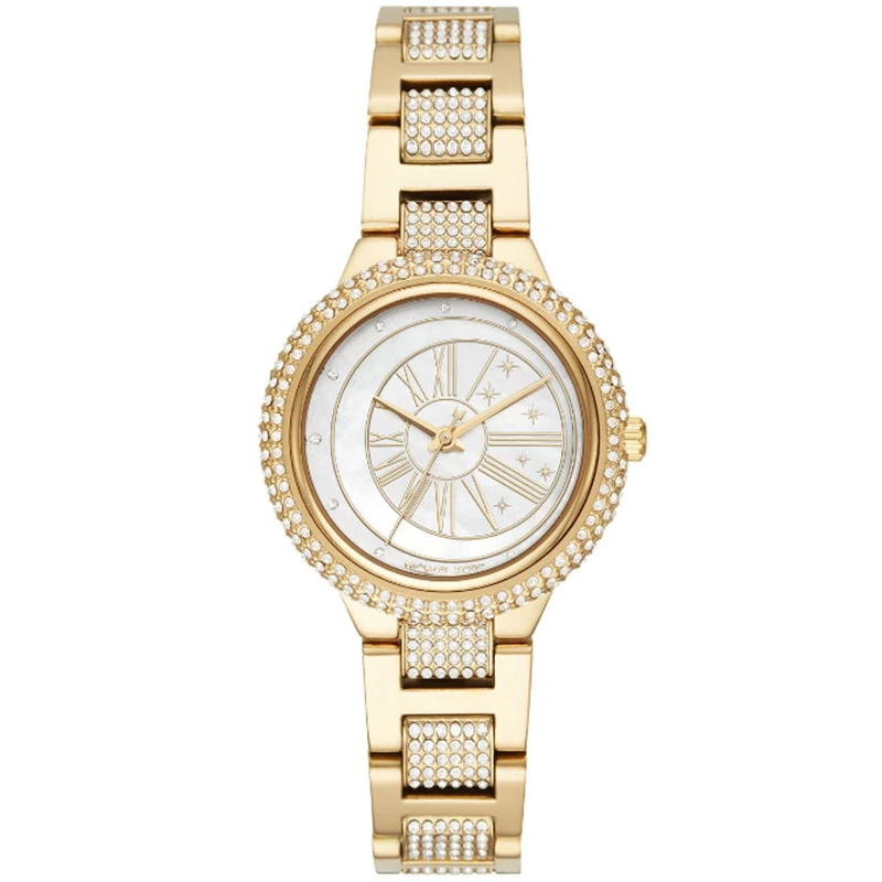 Michael Kors MOP Gold Plated Steel Taryn MK6567 Women's Wristwatch 33MM For Women