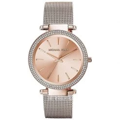 Michael Kors Rose Gold Plated Steel Darci MK3369 Women's Wristwatch 39MM For Women