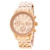Michael Kors Rose Gold Plated Stainless Steel Ritz MK6077 Women's Wristwatch 37 Mm For Women