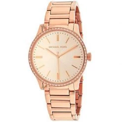 Michael Kors Rose Gold Plated Steel Bailey MK3809 Women's Wristwatch 38MM For Women