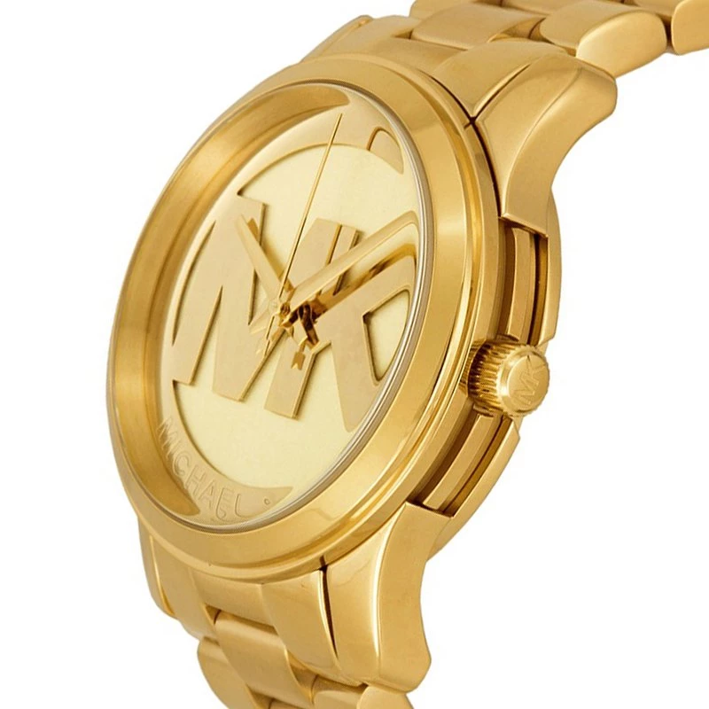 Michael Kors Champagne Gold-Plated Stainless Steel Runway MK5786 Women's 38MM For Women - Image 2