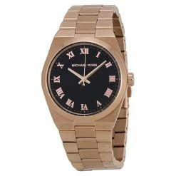Michael Kors Black Rose Gold-Stainless Steel Channing MK5937 Women's Wristwatch 38MM For Women