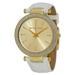 Michael Kors Champagne Gold-Plated Stainless Steel Darci MK2391 Women's Wristwatch 39MM For Women