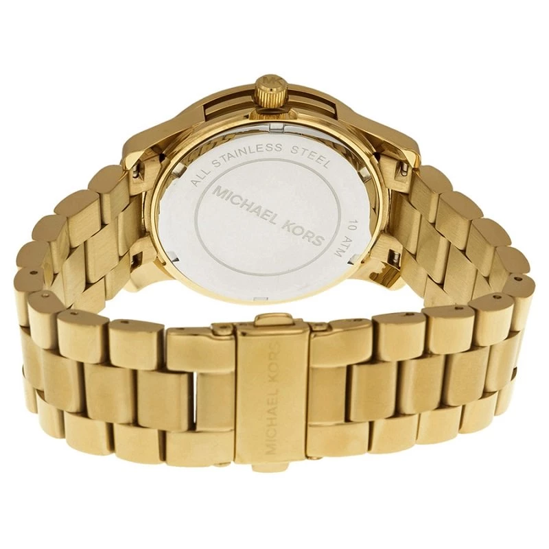 Michael Kors Champagne Gold-Plated Stainless Steel Runway MK5786 Women's Wristwatch 38MM For Women - Image 3