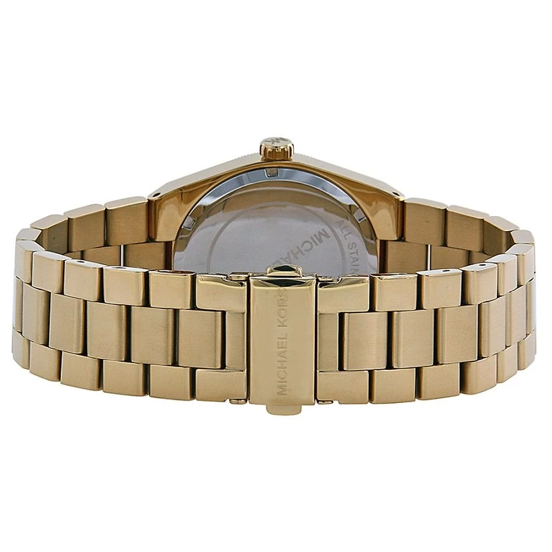 Michael Kors Blue Gold-Plated Stainless Steel Channing MK5894 Women's Wristwatch 38MM For Women - Image 3