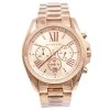 Michael Kors Champagne Rose Gold Plated Stainless Steel Bradshaw MK-5503 Women's Wristwatch 43 Mm For Women