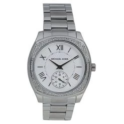 Michael Kors Silver Stainless Steel Bryn MK6133 Women's Wristwatch 40MM For Women