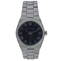 Michael Kors Black Stainless Steel Crystal Channing MK6089 Women's Wristwatch 38MM For Women