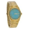 Michael Kors Blue Gold Tone Stainless Steel MK5894 Women's Wristwatch 38mm For Women