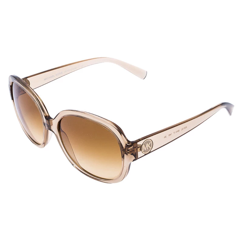 Michael Kors Beige/Brown Gradient MK 6021 Corte Oversized Square Sunglasses For Women - Image 3