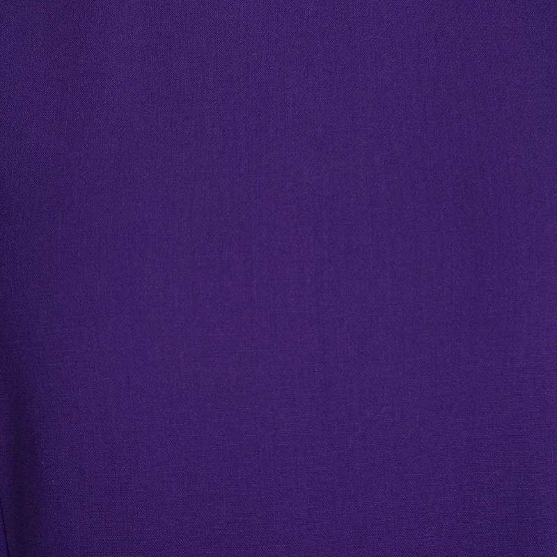 Michael Kors Grape Purple Wool Sleeveless Peplum Dress M For Women - Image 4