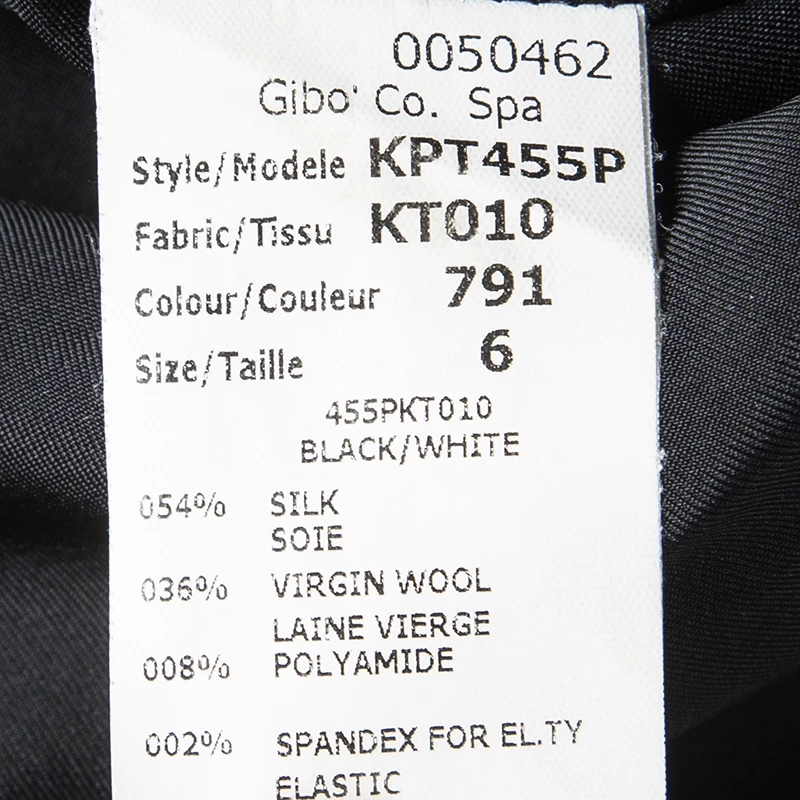 Michael Kors Monochrome Silk Wool Draped Neck Sleeveless Dress M For Women - Image 6