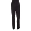 Michael Kors Black Wool Straight Fit Tailored Trousers M For Women