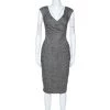 Michael Kors Black Silk Blend Sleeveless Midi Dress L For Women