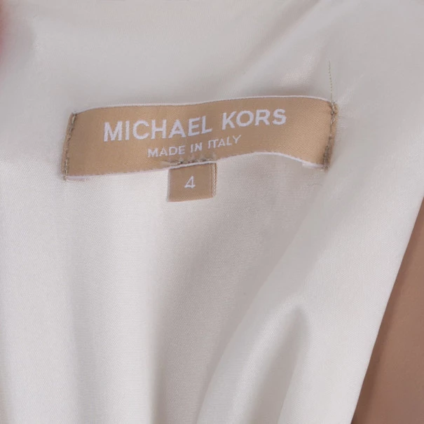 Michael Kors White Wool Lace Belt Dress M For Women - Image 7