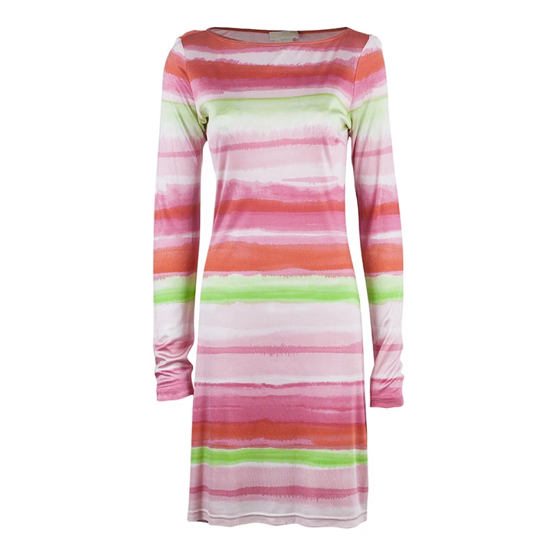 Michael Kors Multicolor Striped Dress M For Women