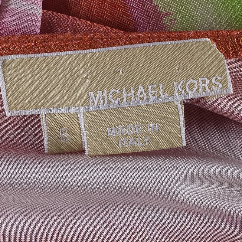 Michael Kors Multicolor Striped Dress M For Women - Image 8