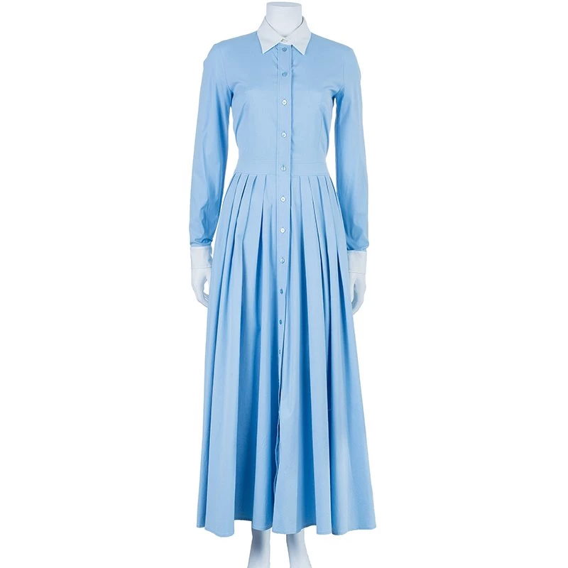 Michael Kors Blue Shirt Dress M For Women - Image 2