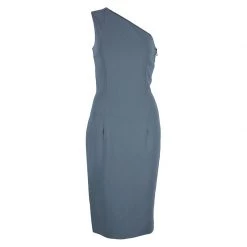 Michael Kors Grey One Shoulder Dress S For Women