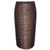 Michael Kors Brown Leopard Print Skirt S For Women