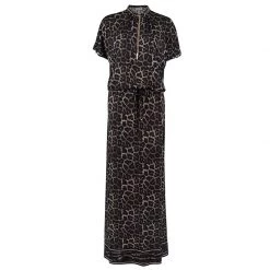 Michael Kors Leopard Print Jersey Maxi Dress For Women
