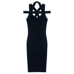 Michael Kors Criss-Cross Detail Cocktail Dress S For Women