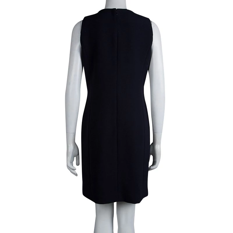 Michael Kors Navy Blue Sleeveless Shift Dress M For Women - Image 3