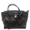Michael Kors Dark Brown Leather Hamilton Satchel For Women