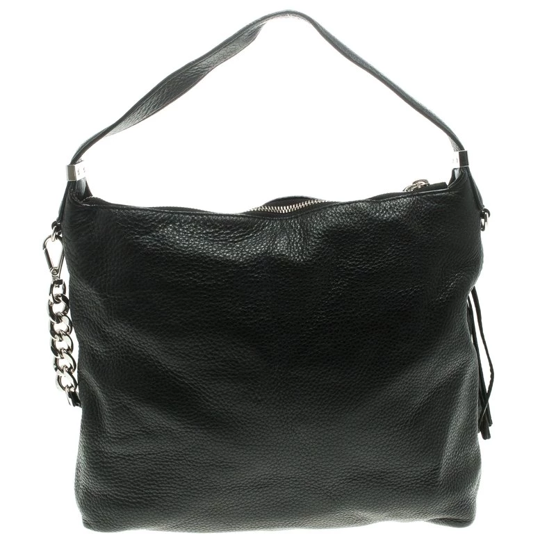 Michael Kors Black Leather Weston Shoulder Bag For Women - Image 4