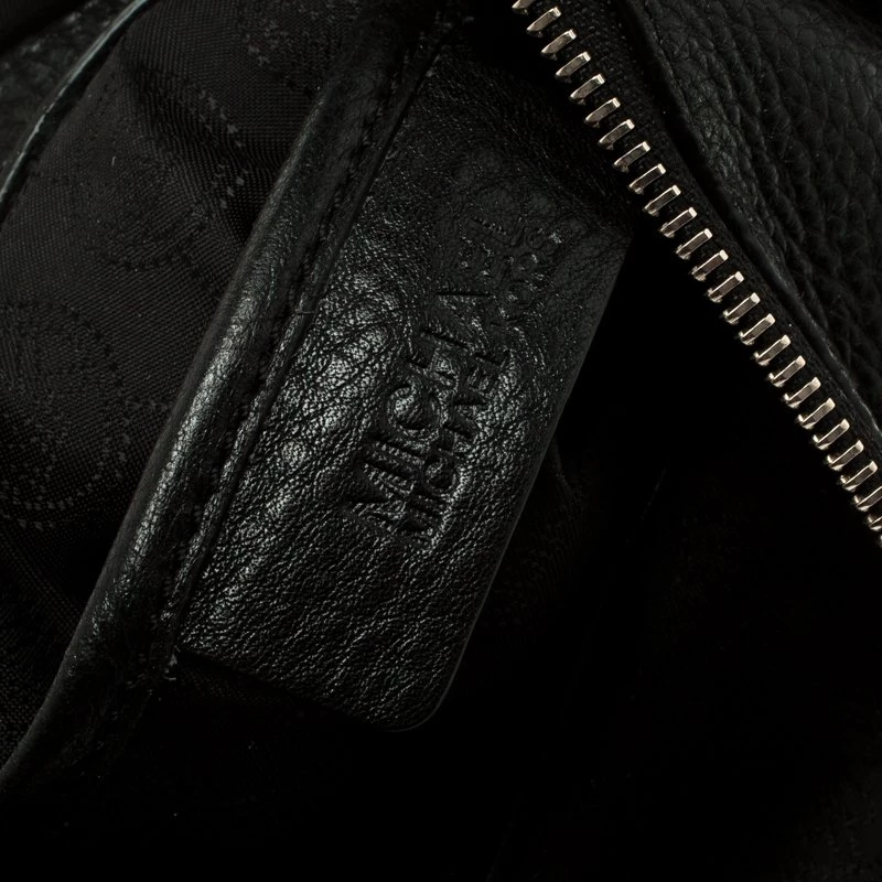 Michael Kors Black Leather Weston Shoulder Bag For Women - Image 8