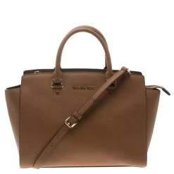 Michael Kors Copper Saffiano Leather Medium Selma Tote For Women
