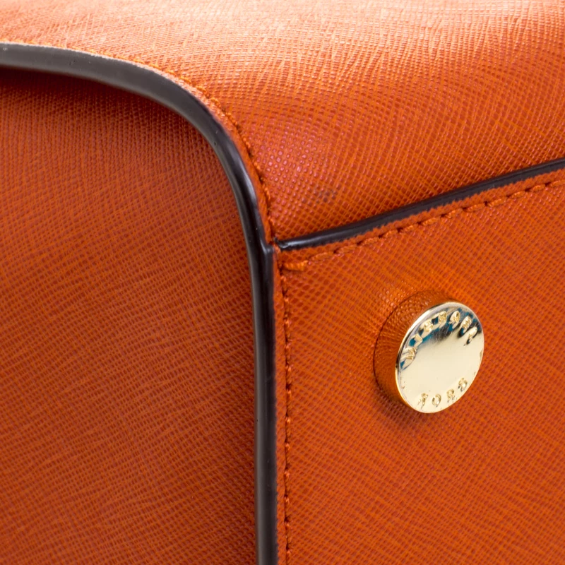 Michael Kors Orange Saffiano Leather Medium Selma Tote For Women - Image 10
