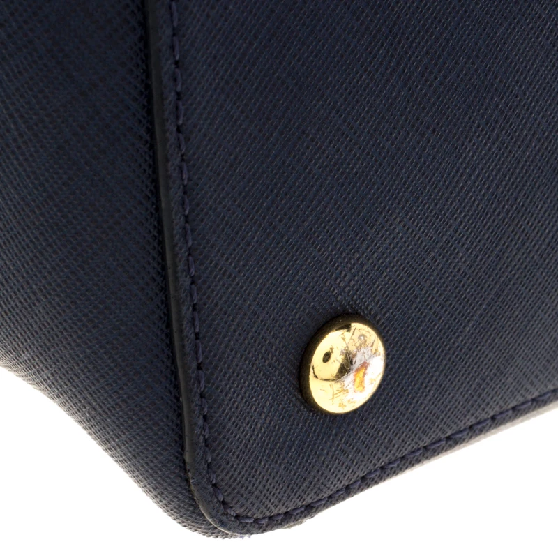 Michael Kors Dark Blue Saffiano Leather Top-zip Jet Set Tote For Women - Image 11