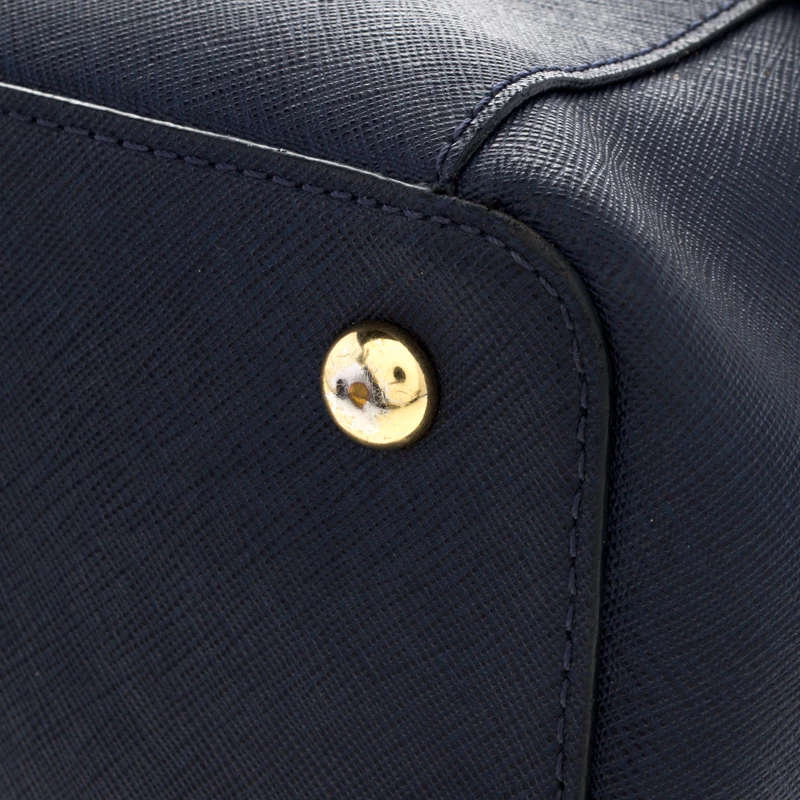 Michael Kors Dark Blue Saffiano Leather Top-zip Jet Set Tote For Women - Image 12