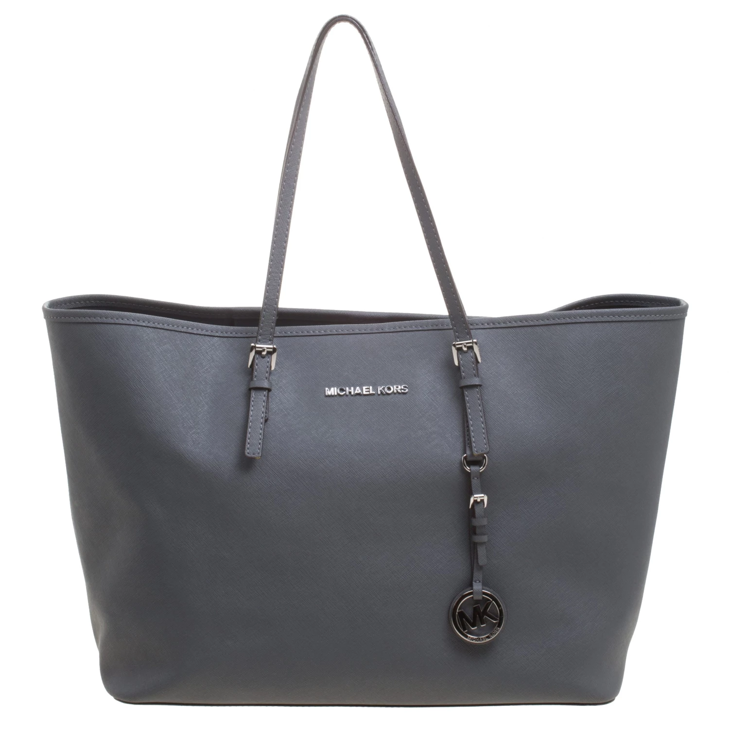 Michael Kors Grey Leather Jetset Tote For Women