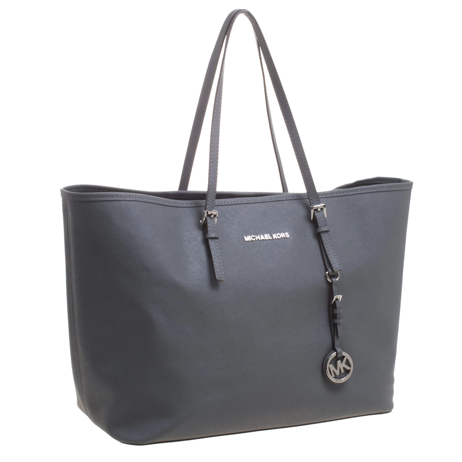 Michael Kors Grey Leather Jetset Tote For Women - Image 3