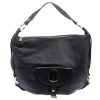 Michael Kors Black Leather Fulton Hobo For Women