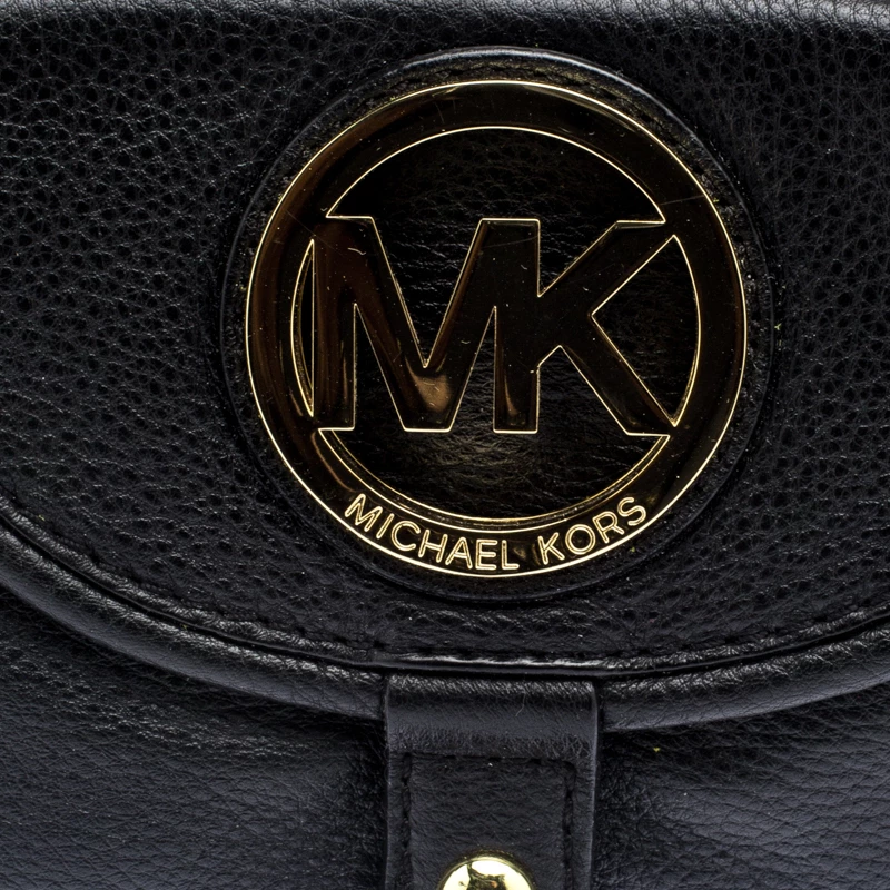 Michael Kors Black Leather Fulton Hobo For Women - Image 5