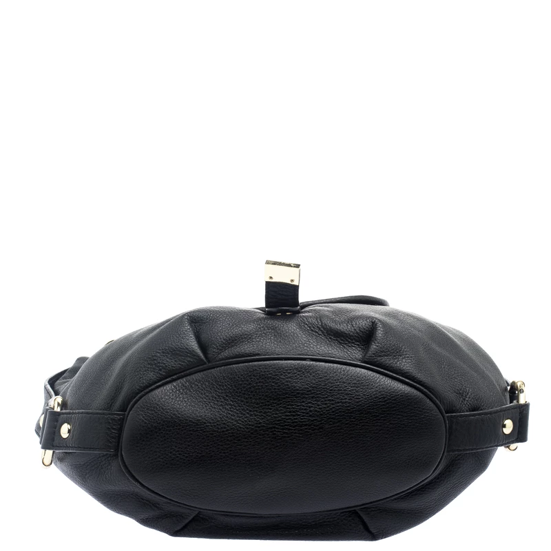 Michael Kors Black Leather Fulton Hobo For Women - Image 6
