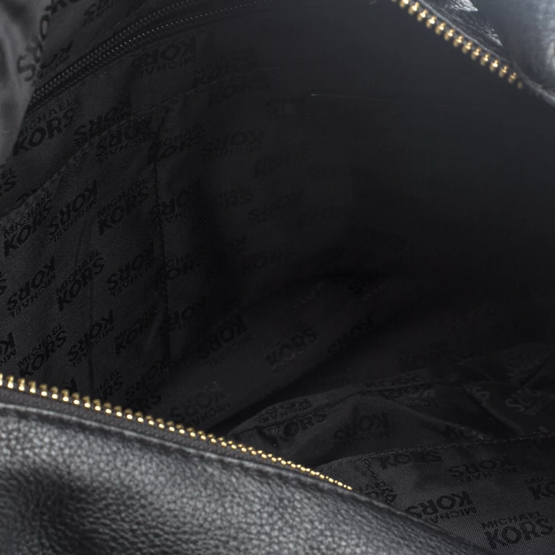 Michael Kors Black Leather Fulton Hobo For Women - Image 7