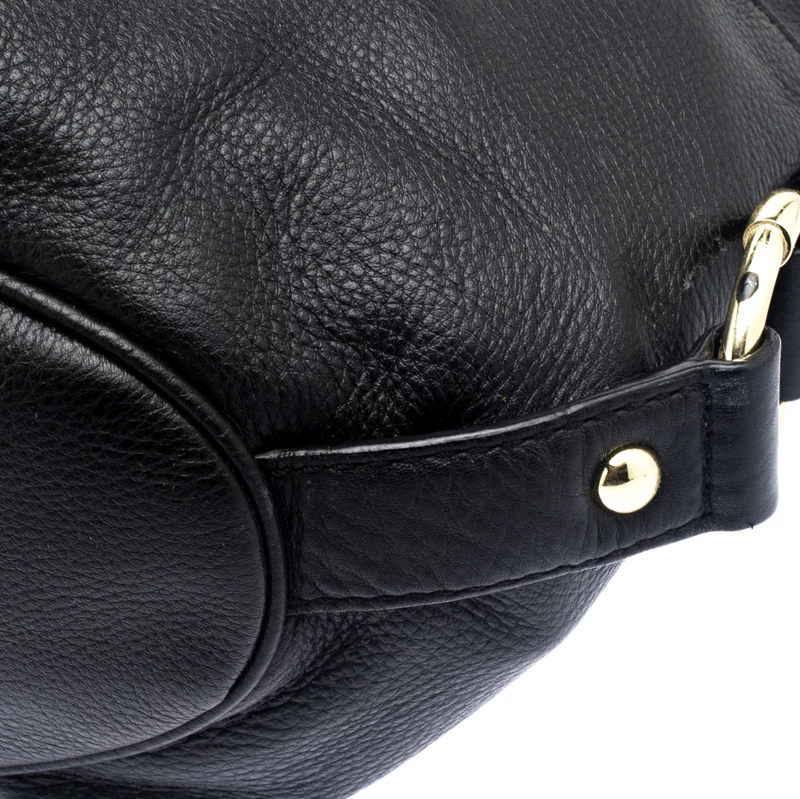 Michael Kors Black Leather Fulton Hobo For Women - Image 11