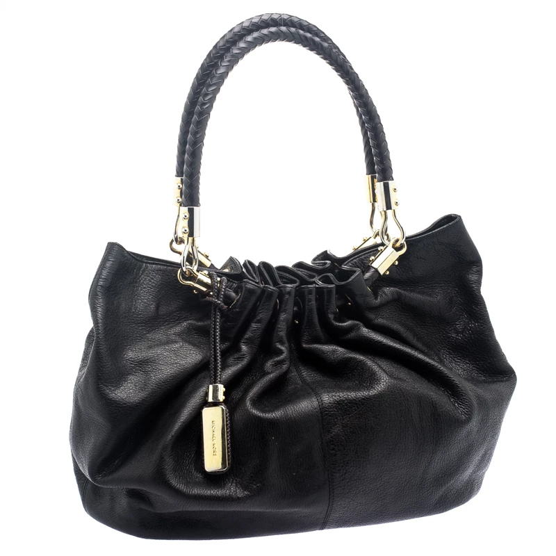 Michael Kors Black Leather Skorpios Tote For Women - Image 3