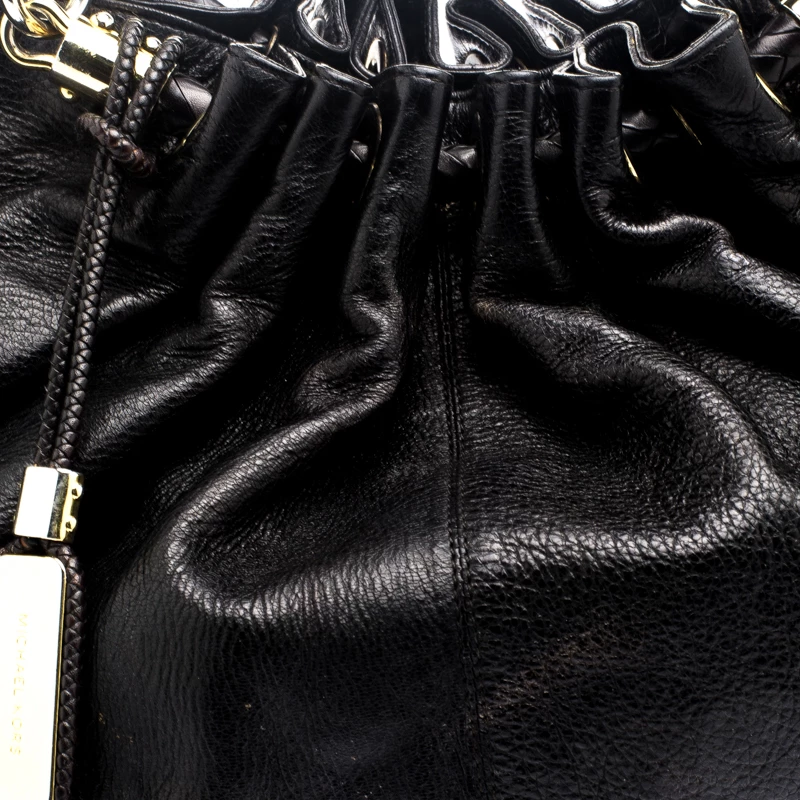 Michael Kors Black Leather Skorpios Tote For Women - Image 5