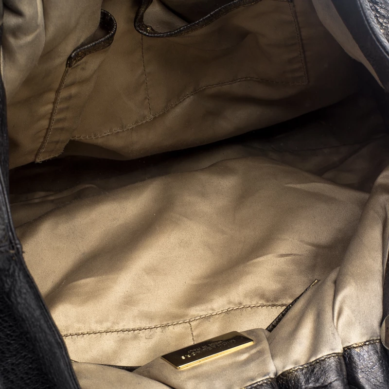 Michael Kors Black Leather Skorpios Tote For Women - Image 7