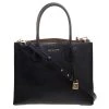 Michael Kors Black Leather Mercer Tote For Women