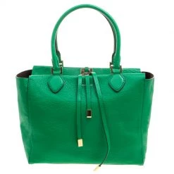 Michael Kors Green Soft Leather Miranda Tote For Women