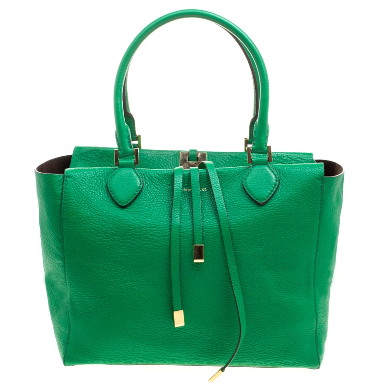 Michael Kors Green Soft Leather Miranda Tote For Women